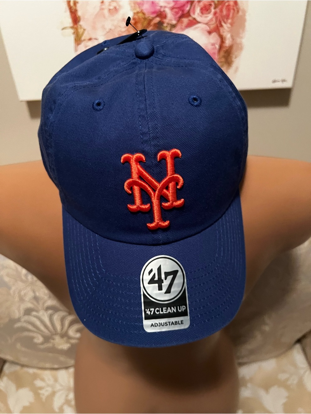 New MLB Mets Blue & Orange Baseball Cap